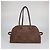 Jacquemus Borsa Bowling The Turismo in camoscio marrone effetto coccodrillo - vista 3