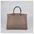 Hermès Borsa Birkin 35 in pelle Clemence Etoupe con hardware Palladium Hermes Beige - vista 3