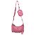 Borsa a tracolla Prada Re-Edition 2005 in nylon rosa e pelle Saffiano