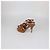 Sandali platform in pelle verniciata marrone Saint Laurent - vista 4
