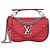 Bolsa Louis Vuitton New Wave Chain PM em couro vermelho