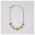 Collana Chanel in metallo dorato e resina nera con cuori e logo CC D'oro - vista 2