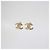 Orecchini a lobo Chanel Gold Tone CC Crystals D'oro - vista 2