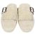 Mules Shuffle in pelle Off White con frange Prada Bianco