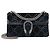Bolsa de Ombro Dionysus Pequena Retangular em Veludo e Couro GG Teal/Black da Gucci Preto Azul