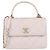 Borsa piccola con manico Chanel Trendy CC in pelle matelassé Light Beige