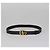 Ceinture fine Gucci GG Marmont en cuir noir - vue 4