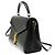Saint Laurent Cassandra Leather Small Nero - vista 3