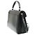 Saint Laurent Cassandra Leather Small Nero - vista 4