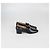 Mocassini Chanel in pelle lucida nera con logo Nero - vista 3
