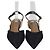 Sandali bassi slingback in mesh nero Fendi
