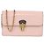 Louis Vuitton Rose Ballerine Vernis Cherrywood Wallet On Chain Marrone Rosa