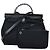 Hermès Borsa Herbag Zip 31 Hermes in tela nera e pelle Vache Hunter Nero