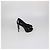 Décolleté platform Peep Toe Eyeline in pelle verniciata nera Louis Vuitton Nero - vista 3