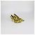 Versace Yellow/Black Leder-Pumps mit Barocco-Print und spitzer Kappe - Ansicht 2