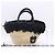 Borsa in paglia Miu Miu con logo Nero - vista 3