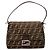 Borsa a secchiello a tracolla Fendi Zucca Mamma Marrone Beige