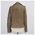 Chaqueta Biker Monili de cuero marrón Brunello Cucinelli - vista 3