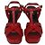 Sandali platform Tribute in pelle rossa Saint Laurent Rosso