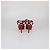 Sandali platform Tribute in pelle rossa Saint Laurent Rosso - vista 5