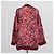 Conjunto de Top y Cárdigan Gucci de seda roja con estampado floral de amapolas - vista 3