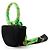Borsa Balenciaga Opera Nero Verde - vista 2