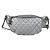 Chanel Banane Gürteltasche aus gestepptem Leder in Metallic-Grau