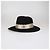 Cappello Fedora Maison Michel in feltro di lana nero con nastro in mohair e logo - vista 2