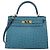 Hermès Borsa Kelly Sellier 28 Hermes Bleu Roi in Struzzo con Hardware Gold