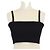Prada Crop Top aus Wollmisch-Strick in Schwarz mit Spaghettiträgern