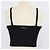 Prada Crop Top aus Wollmisch-Strick in Schwarz mit Spaghettiträgern - Ansicht 3