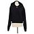 Off White Sudadera corta Off-White de algodón negro con estampado de logo