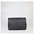 Borsa Chanel Maxi Classic Double Flap in pelle caviar matelassé nera Nero - vista 3