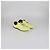 Sneakers basse Chanel in nylon giallo/bianco CC - vista 2