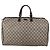 Borsa Duffle Gucci in Tela GG Supreme Marrone Scuro/Beige