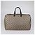 Borsa Duffle Gucci in Tela GG Supreme Marrone Scuro/Beige - vista 3