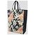 Céline Celine Vertical Cabas Tote aus schwarzem Leder mit Blumenprint - Ansicht 2