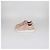 Sneakers basse Tod's in pelle traforata rosa con frange e nappe - vista 4