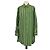 Camicia lunga in seta a righe verde Loewe