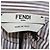 Crop Top de Seda a Rayas Blanco/Gris Fendi - vista 5