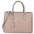 Prada Medium Double Zip Tote aus beigem Saffiano-Leder