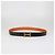 Hermès Cinto reversível Hermes Black/Orange em couro Box Calf e Togo com fivela H Preto Laranja - vista 6