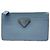 Portacarte Prada Saffiano Triangle 2MC084 Blu Uomo