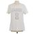 Camiseta Christian Dior de algodón Off White con estampado J'Adior 8 Blanco roto
