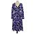 Dolce & Gabbana Purple Silk Anemone Print Belted Midi Dress