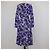 Dolce & Gabbana Purple Silk Anemone Print Belted Midi Dress - view 3