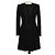 Manteau en jersey noir avec détails à lacets Elisabetta Franchi