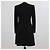 Manteau en jersey noir avec détails à lacets Elisabetta Franchi - vue 3