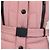 Casaco Moncler de nylon rosa acolchoado com capuz, cinto e acabamento em pele - vista 4