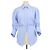 Camicia button-down cintata in cotone blu Alexander Wang